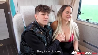 BangVan - Wannabe model Olivia Sparkle ditches jealous boyfriend for an RV ride!