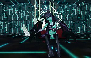 Kancolle Light Cruiser Demon Hentai Nude Dance Monster Girl MMD 3D Dark Green Body Color Edit Smixix