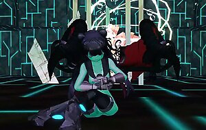 Kancolle Light Cruiser Demon Hentai Nude Dance Monster Girl MMD 3D Dark Green Body Color Edit Smixix