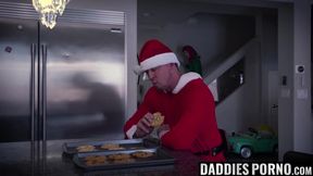 DaddiesPorno.com - An early Christmas present with Levi Rhodes and PierceParis