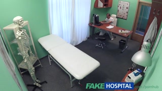 FakeHospital Cute redhead rides doctor for cash