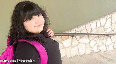 ¡Cita con un fan! tuvimos sexo en una casa abandonada hasta llenarme de semen - Lore Nishi