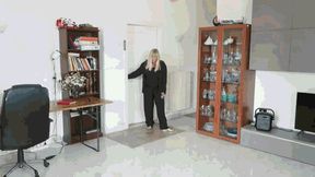 Cleaning in pajamas and slippers part 1 WMV