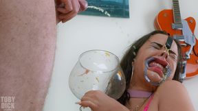 wet degraded anal piss spew recycling piggy whore roxy richie with nose hook and mouth spreader is used and broken