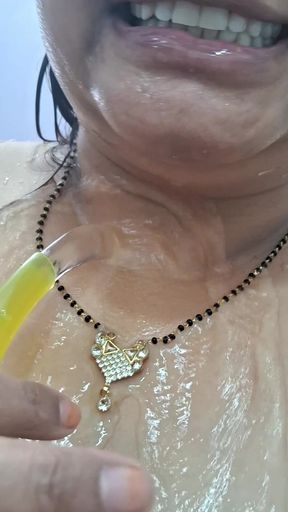 Desi Chubby 23yr Old Girl Need Shower but Hardcore
