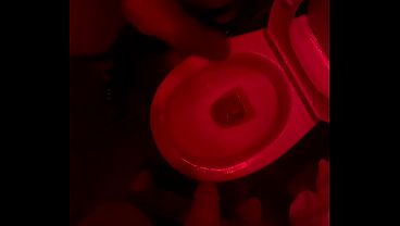 Amateur boy watches his friend pee in the club'_s toilets, lends him a helping hand and gets hard...
