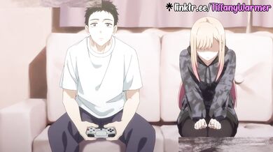Sucks & Fucks while he Games in Hentai Cartoon