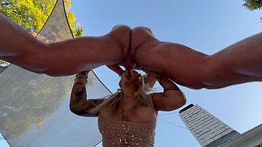 POV - A SLOPPY BLOWJOB, BREAST FUCK, & BALLS LICKING FROM VICTORIA LUI