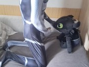 Spiderman with sweet dragon Toothless