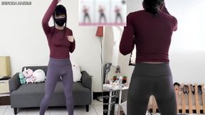 Anal vibrator yoga pants workout raw anal inserted sissy big tits cumshot