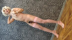 Anime-inspired pink doll bimbo look
