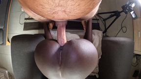 she loves doggy fuck and natural creampie with my big cock