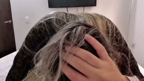 My stepmom sucks my milk with her huge ass and wants more cock