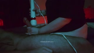 She Uses a Vibrator to Edge My Cock Until I’m Begging I Was To Weak To Resist And She Milked Me Dry