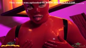 Bianka Nascimento - Shemale In Red Latex Is Ready To Dominate You