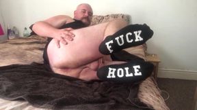Fuck Hole Socks Play with Fat stepdaddy Pig