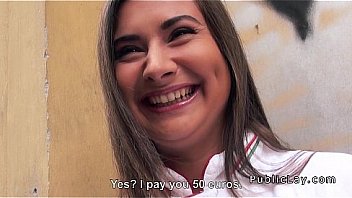 Public agent seduces Russian babe in public for anal