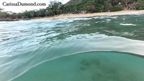 Nude swim in Maui with the domed GoPro part 2