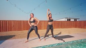 Alexandra and Samantha Have a Wet Workout
