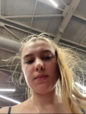 Passionate sex with a stranger while training