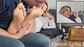 Queen Lytta Blond - Sexy Nurse Intern makes him worship her Sweaty and Smelly feet - FOOT WORSHIP - FOOT DOMINATION - BOOTS - SOLES - FOOT SMELLING - SWEATY FEET - SMELLY FEET - STINKY FEET - FEMDOM -