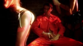 francesca felucci and antonia deona have a jailhouse threesome and swallow