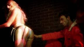 francesca felucci and antonia deona have a jailhouse threesome and swallow