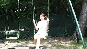 Petite brunette with perky tits gets fucked hard in doggystyle