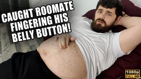 Caught Playing With His Belly Button - Full HD 1080p - KingMarti