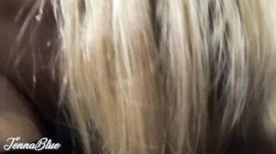 Prepping the Wife's Bubble Butt Ass for an Anal Quickie - MILF in Stockings