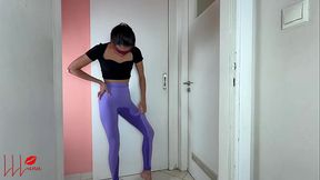 Triple Shame! Asian Teen 3x Desperate to Pee Pants Wetting &ndash_ Serial Toilet Denial leaves Pajama, Yoga Leggings &amp_ Shorts Soaked &ndash_ Embarassed LittleLewdLuna loses control in her latest Pee Tease