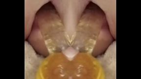 MIRRanuz-31 20240919 Fuck my Anus with 6in Dildo, Tip of my Cock &amp_ two Barbie Dolls then DP. Precum &amp_ Orgasm Drips DOLL tits