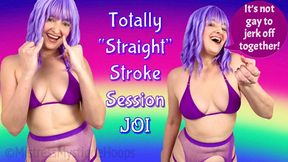 Totally Straight Stroke Session JOI - It's totally not gay to jerk off together with your friend! - Female Domination, Femdom POV, Verbal Humiliation, Beta Loser, Brat Girls, Jerk Off Instruction, Tease & Denial with Mistress Mystique Hoops - MP4