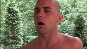 Sucks Big Italian Cock and Gets Her Ass Pounded on the Terrace