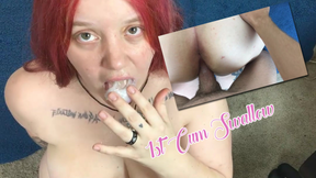 GFE Fucking swallow (1st time swallow)