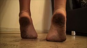 ARIEL - Bratty Secretary - Dirty Foot Worship FULL CLIP (POV and Slave-boss)