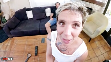 French woman taken hard by Kevin White and Charlie Liveshow in intense double penetration