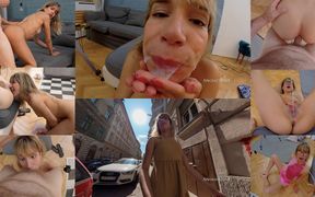 Megan Golden Shower Self Piss Ass Lick Fart Smell Face Fuck and Cum Walk