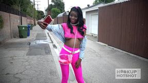 kandie monaee s big fat tits bounce during rough throat fuck