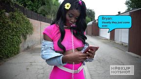 kandie monaee s big fat tits bounce during rough throat fuck