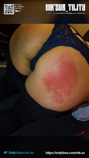 BDSM slave Hard Spanking