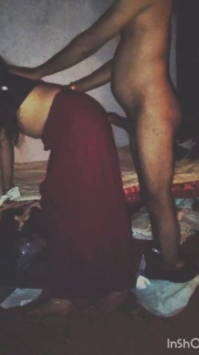 desi couple hot romance in saree   Clip 2