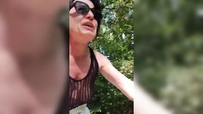 Julie rides bike with exposed pussy&#x1F32E;&#xFE0F;