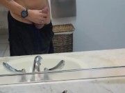 Intro2-Johnholmesjunior in real risky public shower and solo show in busy vancouver mens room