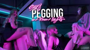 Pegging Sissy Slut in neon lights - [FHD mp4] | Kiro Queen | Femdom