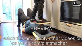 Trampling on the head with Nikes