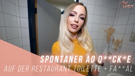 Spontaner AO Qu**ky auf der Restaurant Toilette + Fa**al