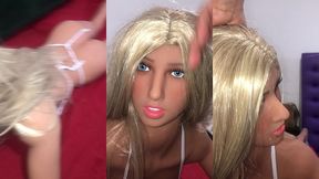 fiquei sozinha ca loira sacada da minha inteada ( sex toy ) ( sex doll )