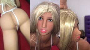 fiquei sozinha ca loira sacada da minha inteada ( sex toy ) ( sex doll )