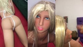 fiquei sozinha ca loira sacada da minha inteada ( sex toy ) ( sex doll )